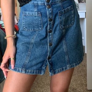 Blue jean skirt